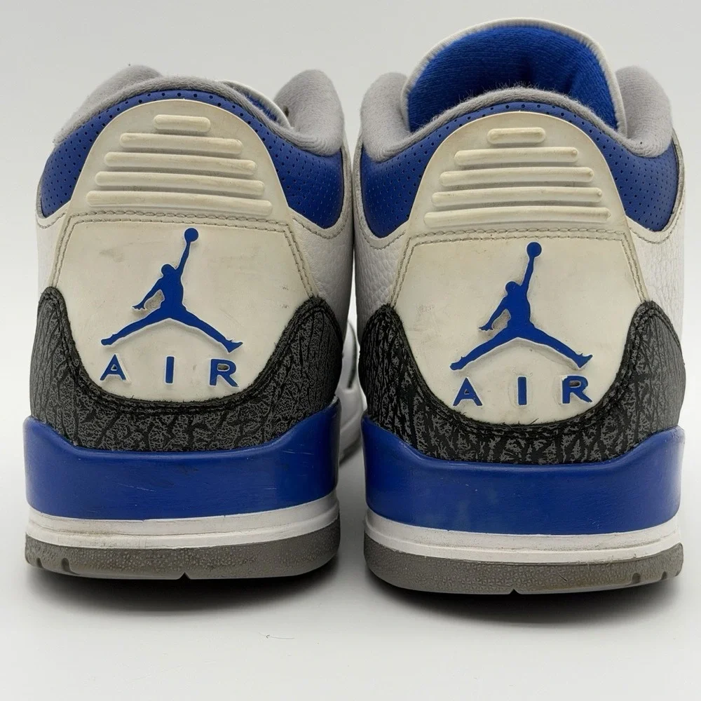 Jordan 3 Retro Racer Blue White Blue Cement‎ Grey CT8532-145 11.5M Authentic!